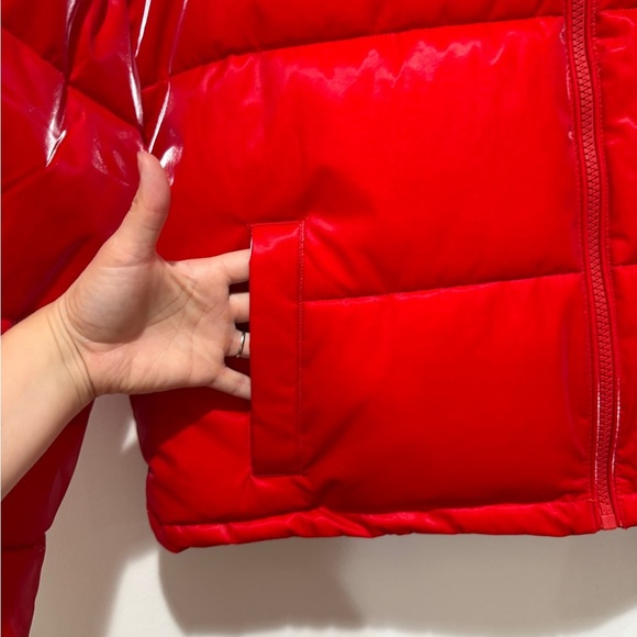 New Hudson Liquid Core Puffer Quilted Jacket Coat XL Red Water Repellent Casual - Picture 4 of 15